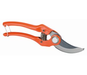 Tijeras de podar de una mano de corte deslizante con mangos de acero sellado presionado y cabeza de corte angulada | P121